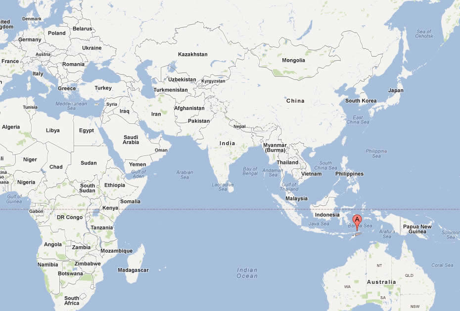 map of east timor world